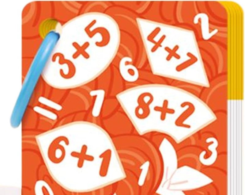 نوع أ بطاقات تعليمية للرياضيات 18x7 سم مجموعة نشاط الكتابة القابلة للمسح التعليمية للأطفال - Image 4